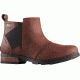 Sorel Emelie Chelsea Casual Boot - Women's-Redwood/Black-Medium-6.5