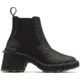 Sorel Hi-Line Heel Chelsea Boot - Womens, Black, Sea Salt, 9.5, 2009131-010-9.5