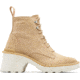 Sorel Hi-Line Heel Lace Boot - Women's, Ceramic, Chalk, 8, 2009141-209-8