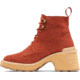 Sorel Hi-Line Heel Lace Boot - Women's, Warp Red, Tawny Buff, 9.5, 2009141-849-9.5