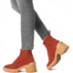 Sorel Hi-Line Heel Lace Boot - Women's, Warp Red, Tawny Buff, 9.5, 2009141-849-9.5