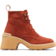 Sorel Hi-Line Heel Lace Boot - Women's, Warp Red, Tawny Buff, 9.5, 2009141-849-9.5