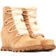 Sorel Joan Of Arctic Wedge III Lace Cozy Bootie - Women's, Tawny Buff, Gum 2, 9.5, 1951151-253-9.5