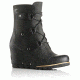 Sorel Joan Of Arctic Wedge Mid Casual Boot - Women's-All Black-Medium-10