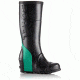 Sorel Joan Rain Wedge Tall Rubber Boot - Women's-Black/Bright Emerald-Medium-8