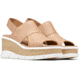 Sorel Joanie III Slingback Sandals - Womens, Honest Beige/White, 8 US, 1999431-246-8