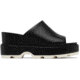 Sorel Joanie IV Slide Wedge Sandals - Womens, Black/Sea Salt, 5.5, 2069791-010-5.5
