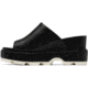 Sorel Joanie IV Slide Wedge Sandals - Womens, Black/Sea Salt, 5.5, 2069791-010-5.5