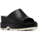 Sorel Joanie IV Slide Wedge Sandals - Womens, Black/Sea Salt, 5.5, 2069791-010-5.5