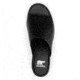 Sorel Joanie IV Slide Wedge Sandals - Womens, Black/Sea Salt, 5.5, 2069791-010-5.5