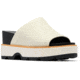 Sorel Joanie IV Slide Wedge Sandals - Womens, Chalk/Black, 5, 2069791-191-5