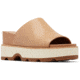 Sorel Joanie IV Slide Wedge Sandals - Womens, Honest Beige/Gum 2, 10, 2069791-246-10
