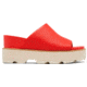Sorel Joanie IV Slide Wedge Sandals - Womens, Red Glo/Sea Salt, 6, 2069791-617-6