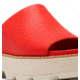 Sorel Joanie IV Slide Wedge Sandals - Womens, Red Glo/Sea Salt, 6, 2069791-617-6