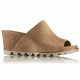 Sorel Joanie Mule II Leather Sandal, Womens, Camel Brown, 6 US, 1775901224-6