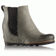 Sorel Lea Wedge 2 Casual Boot, Womens, Dark Grey/Black, 5 US, 1759141089-5