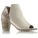Sorel Nadia Bootie Leather Casual Boot, Womens, Sea Salt/Snakeprint, 8 US, 1787271125-8