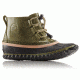 Sorel Out N About Lace Patent Leather Casual Boot, Youth, Olive Drab/Black, 4 US, 1758561389-4
