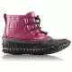 Sorel Out N About Lace Patent Leather Casual Boot, Youth, Pink Ice/Black, 4 US, 1758561695-4