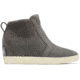 Sorel Out N About Pull On Wedge Boot - Womens, Quarry/Sea Salt, 6.5, 2058651-052-6.5