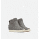 Sorel Out N About Pull On Wedge Boot - Womens, Quarry/Sea Salt, 7US, 2058651052-7
