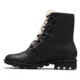 Sorel Phoenix Short Lace Cozy - Womens, Black, 6.5, 1877191010-6.5