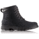 Sorel Portzman Lace Nubuck Leather Casual Boot, Mens, Black/Black, 13 US, 1760761010-13