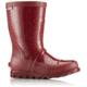 Sorel Rain Boot Gloss, Youth, Red Dahlia/Candy Apple, 5 US, 1797961660-5