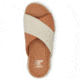 Sorel VIIbe Crisscross Slide - Womens, Honest Beige/Chalk, 9, 2076811-246-9