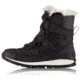 Sorel Youth Whitney Short Lace Boot, Black, Sea Salt, 4, 1767401011-4