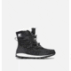 Sorel Youth Whitney Short Lace Boot, Black, Sea Salt, 4, 1767401011-4