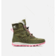 Sorel Youth Whitney Short Lace Boot, Hiker Green, Se, 7, 1767401371-7