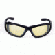 Sos Gripz Riders / Cryptic Sunglasses, Frame - Shiny Black Tr-90 / Lens - Pc Z87.1, Yellow-fm