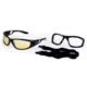 Sos Gripz Riders / Cryptic Sunglasses, Frame - Shiny Black Tr-90 / Lens - Pc Z87.1, Yellow-fm