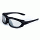 Sos Gripz Riders / Rambler Sunglasses, Frame - Matte Black Tr-90 W/ Temples And Strap / Lens - Pc Z87.1, Clear-fm