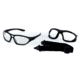 Sos Gripz Riders / Rambler Sunglasses, Frame - Matte Black Tr-90 W/ Temples And Strap / Lens - Pc Z87.1, Clear-fm