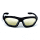 Sos Gripz Riders / Rambler Sunglasses, Frame - Matte Black Tr-90 W/ Temples And Strap / Lens - Pc Z87.1, Yellow-fm