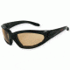 Survival Optics Sunglasses Gripz Riders/Thrasher Sunglasses, Black/Black Eva Foam Pad Frame, SOS Logo, Pc Photochrom Anti Fog Orange/Smoke Lens 7552