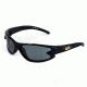 Sos Wraps / Slasher Polar Sunglasses, Metallic Black Frame, Smoke Lens