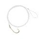 South Bend Gold Snelled Salmon Egg Hooks, Size 8, SSE8