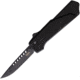 Southern Grind Auto Arachnid OTF Automatic Folding Knife, 3.25in, S35VN Stainless, Black Stonewash Finish, Black Anodized Aluminum Handle, SG12030120