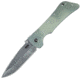 Southern Grind Bad Monkey Folding Drop Point with G10 Handle, Tumbled Satin Blade/Jade Ghost Green G10 Handle, Blade Length 4in SG03030004