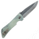 Southern Grind Bad Monkey Folding Drop Point with G10 Handle, Tumbled Satin Blade/Jade Ghost Green G10 Handle, Blade Length 4in SG03030004