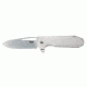 Southern Grind Penguin Drop Point Satin w/ Titaninum Handle, Silver, SG09030011