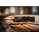 Southern Grind Arachnid Automatic Folding Knife, 3.2 in, S35VN Steel, Drop Point Plain Blade, Bronze, Black 7075-T6 Aluminum Handle, SG12031020