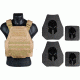 Spartan Armor Systems AR500 Omega Body Armor And Shooters Cut Plate Carrier Package special, Tan, Medium-Extra Large SAS-AR500PKG-SPC-CT-SPEC-KIT
