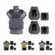 Spartan Armor Systems AR550 Body Armor and Plate Carrier Package, Black, OD Green, Tan, Wolf Gray