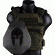 Spartan Armor Systems Armor/sentry Plate Carrier And AR500 Omega Body Armor Swimmers Cut Platform Single Curve, Base Coat, OD Green, Medium-Extra Large SAS-PKG500-SENTRY-OD-KIT