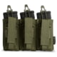 Spartan Armor Systems Triple Kangaroo Magazine Pouches, Od Green, SA-POUCH-KANG-3-OD