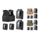 Spartan Armor Systems Spartan Omega AR500 Body Armor and Sentinel Plate Carrier Package, Black, Coyote Brown, SparTan Green